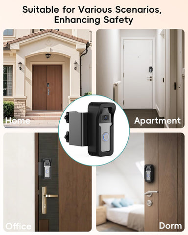 Anti-pry, tamper-proof screws deter removal from outside.