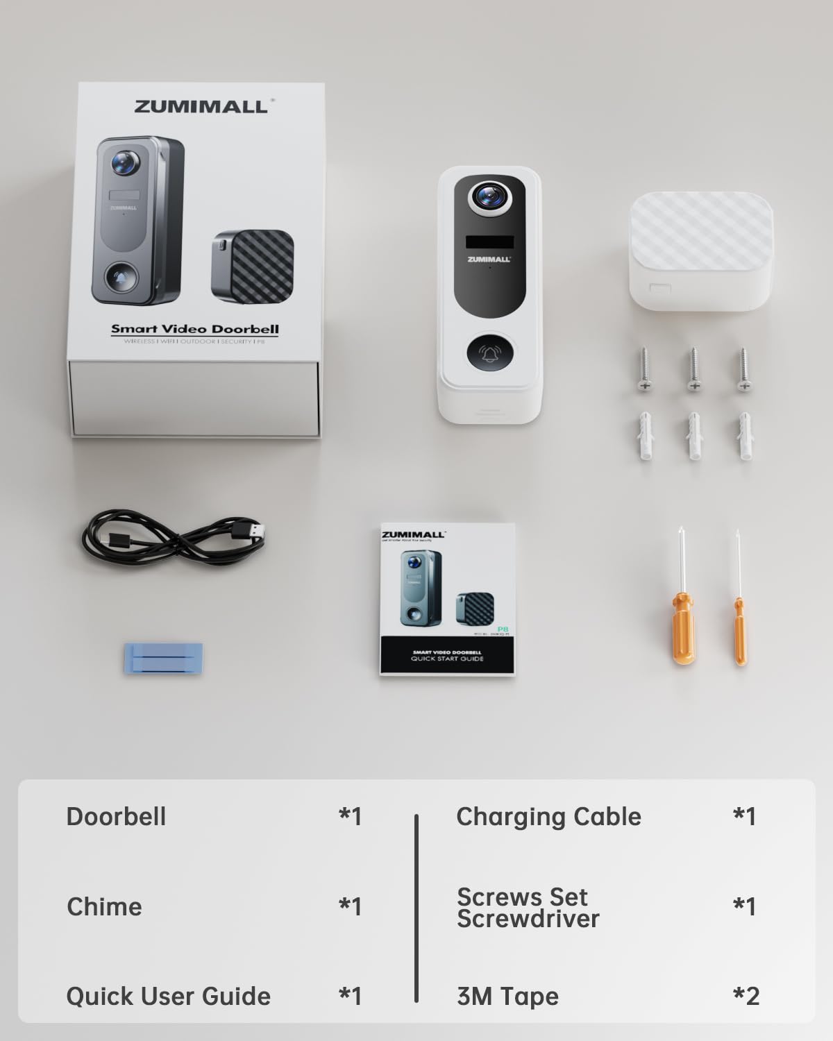 ZUMIMALL doorbell chime mount adds audible notifications