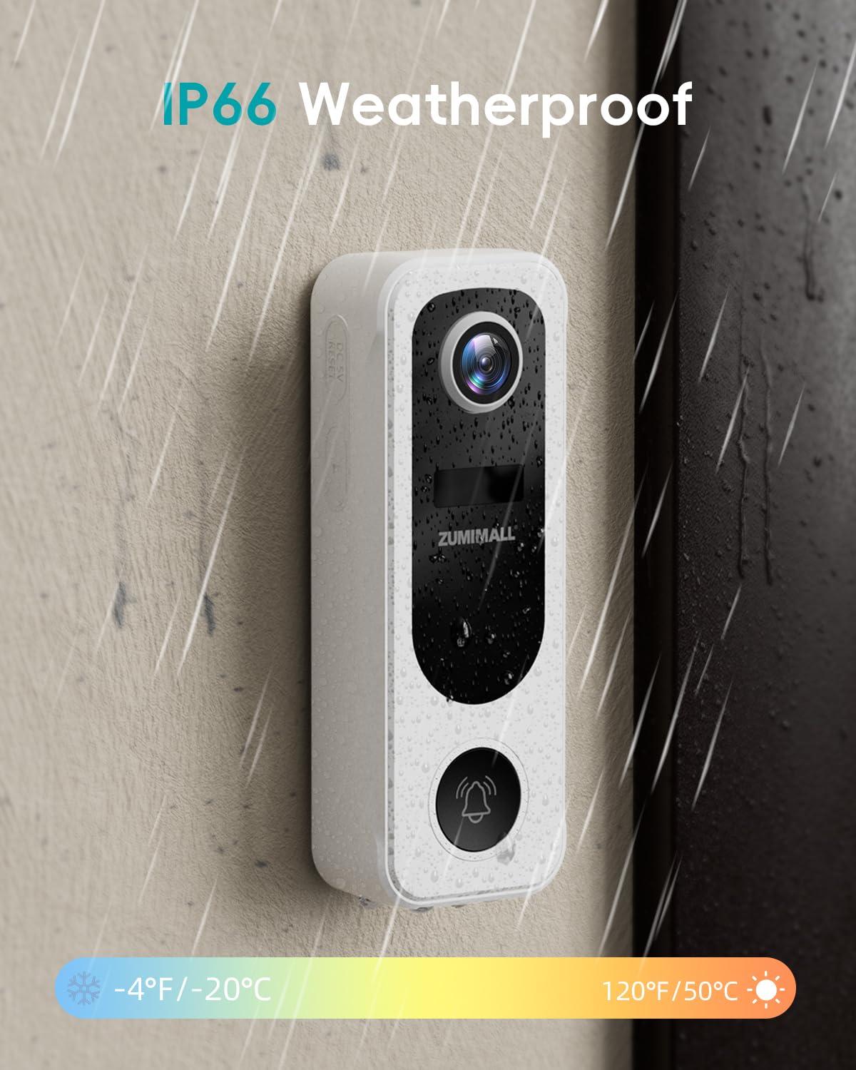 ZUMIMALL doorbell local storage option supports private footage