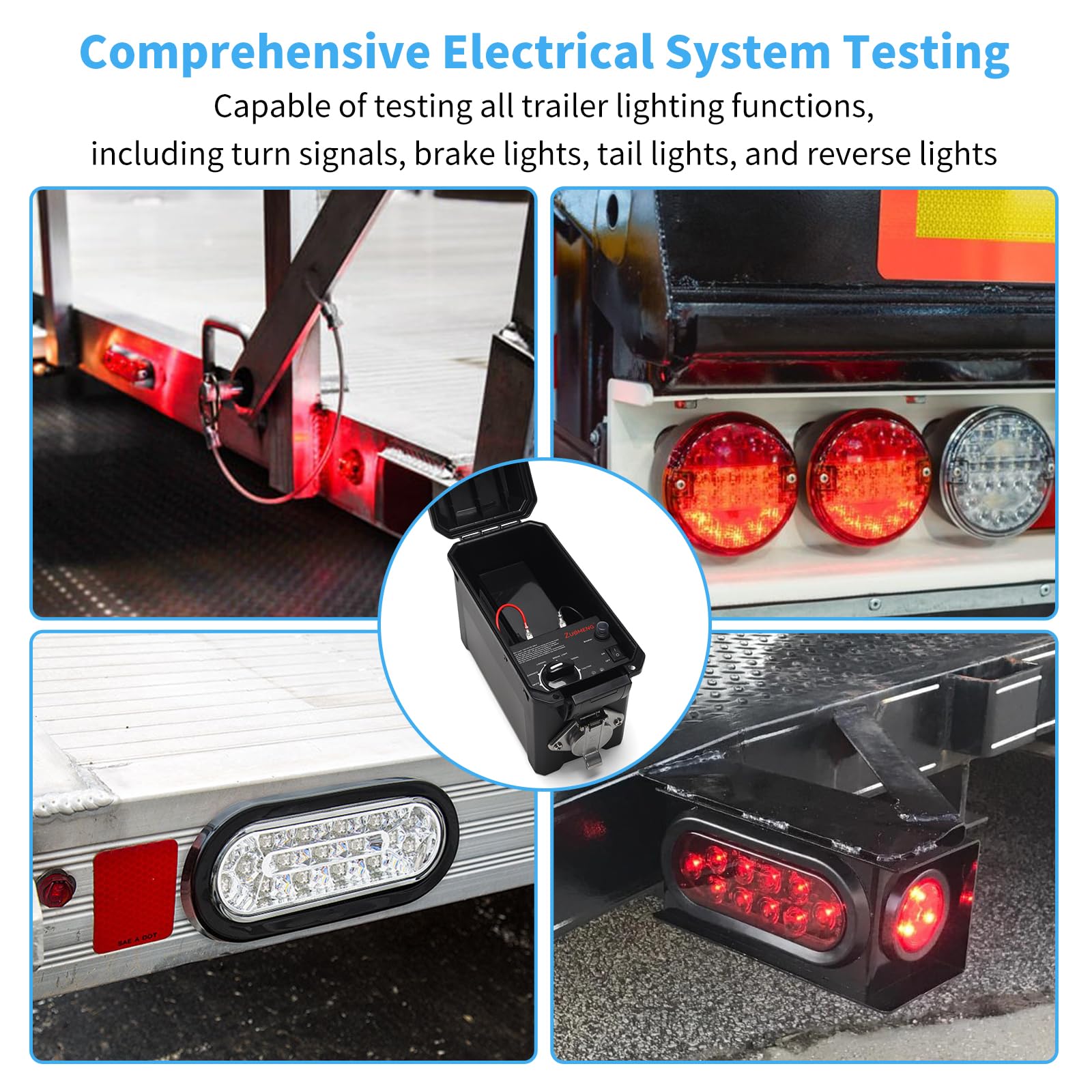 Zuomeng battery powered tester 12V 10Ah enables testing away from mains