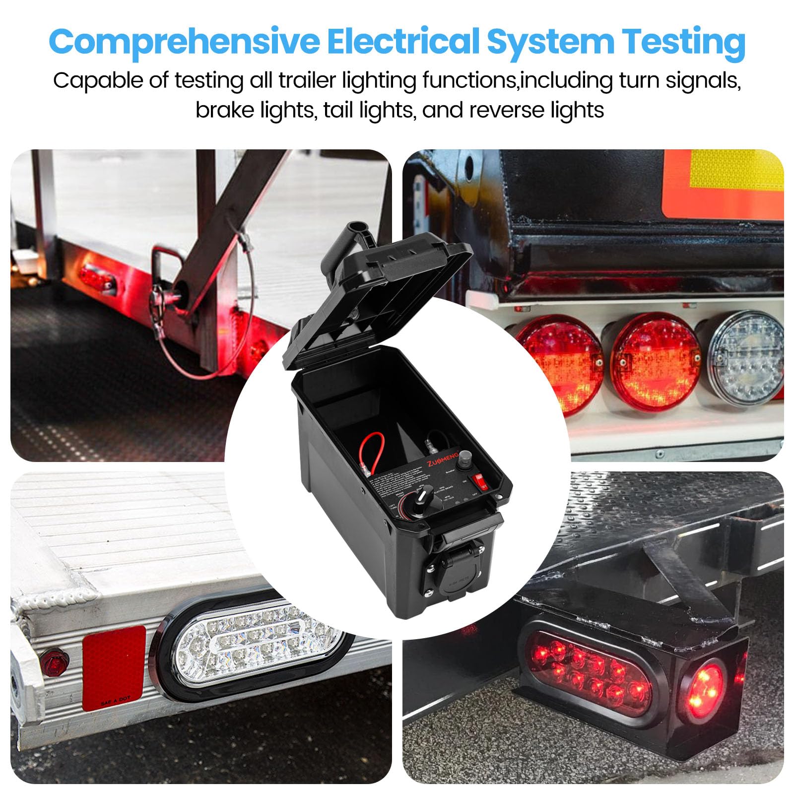 Zuomeng battery powered tester with 12V LiFePO4 supply for remote locations.