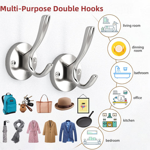 ZUONAI four-pack includes all screws and anchors for quick setup