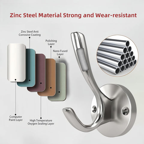 ZUONAI extra-wide mounting base provides stable installation for heavy items