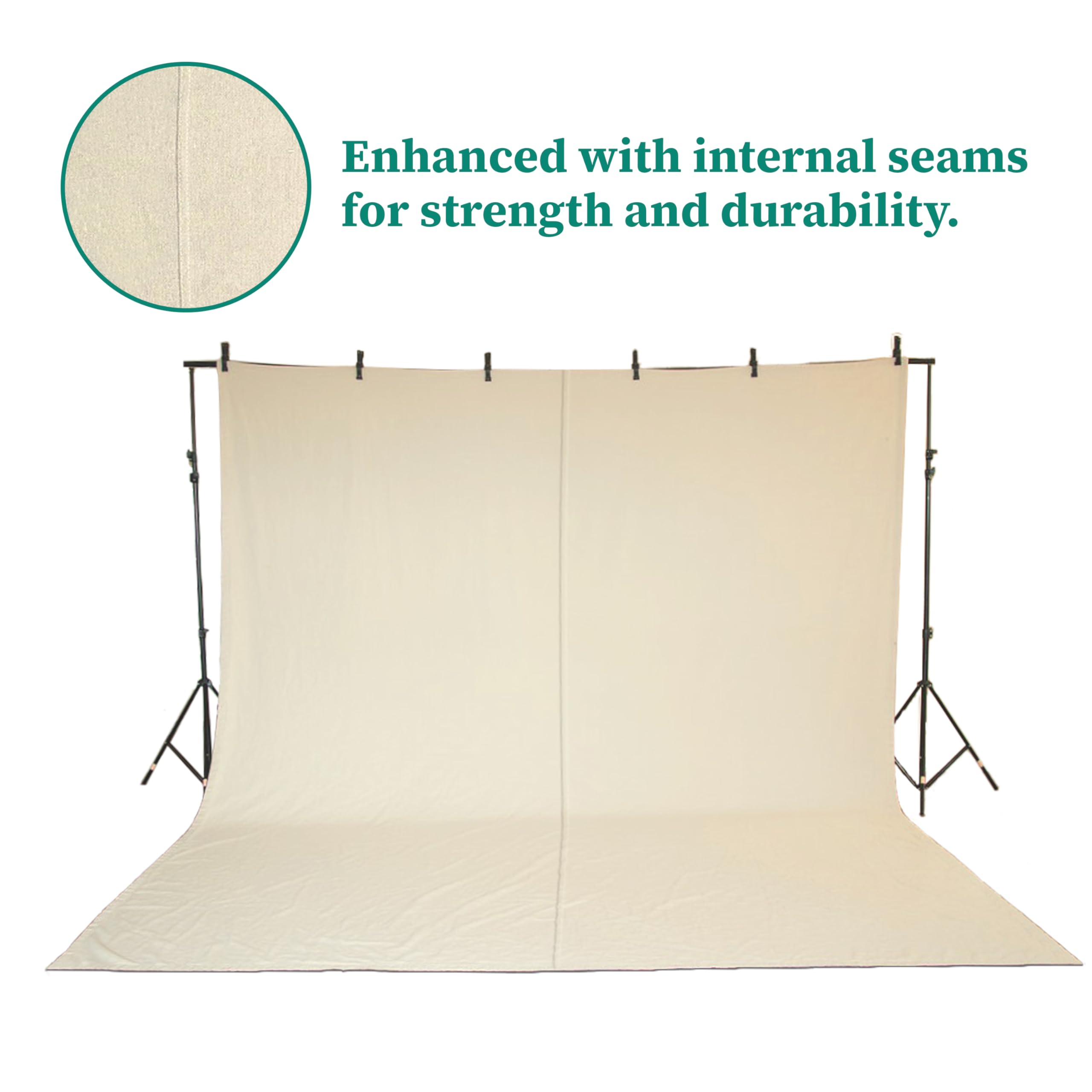 ZUPERIA canvas drop cloth absorbs spills, keeping work areas cleaner.