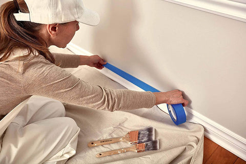 ZUPERIA painter tarp ideal for outdoor projects and messy setups.