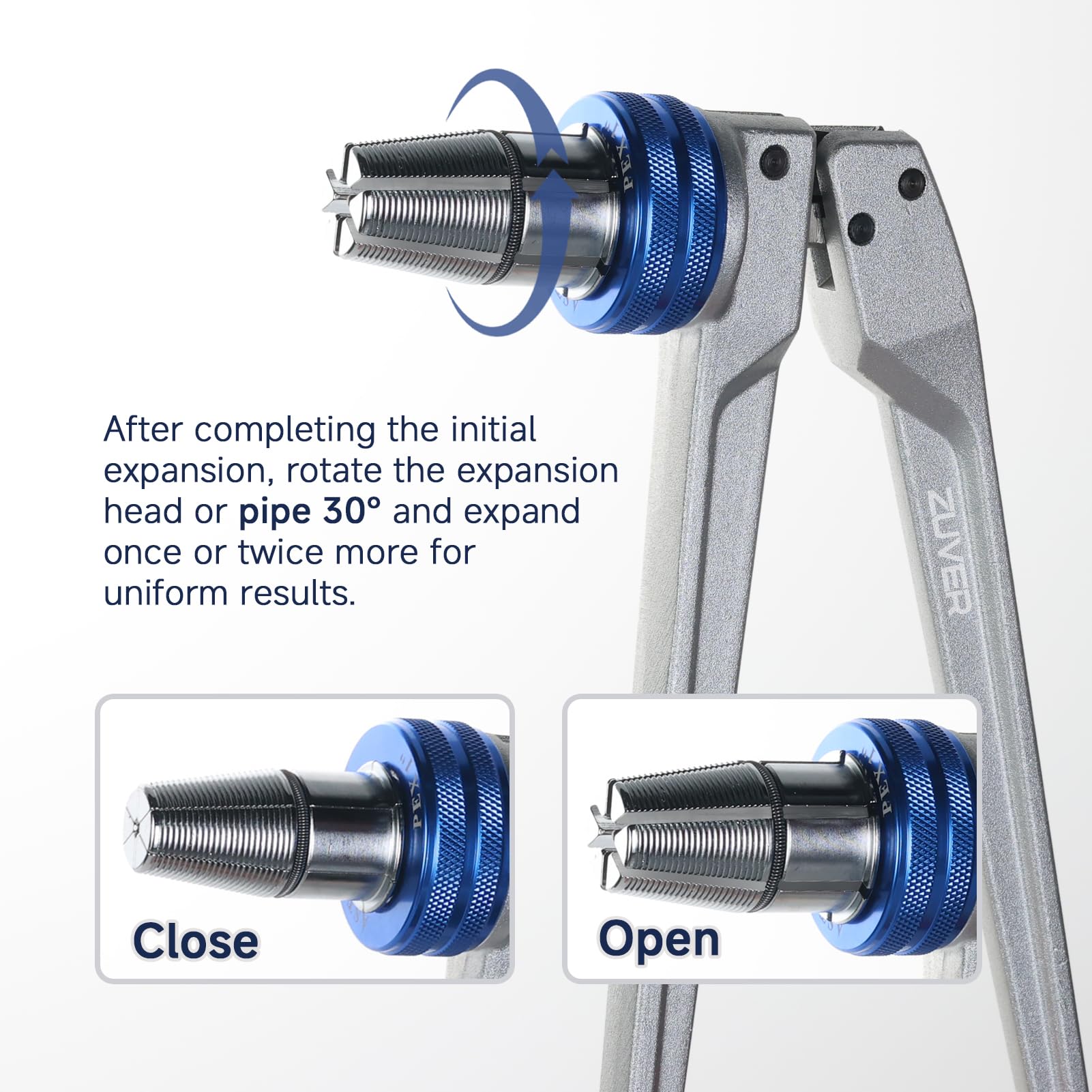 ZUVER ProPEX cutting pliers deliver clean, straight cuts.