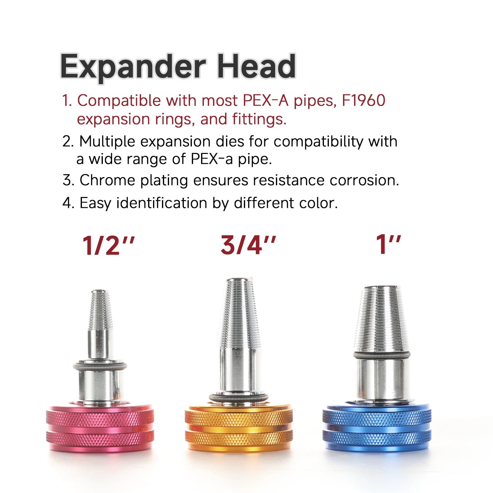 ZUVER ProPEX three-quarter-inch expansion head speeds secure PEX joints.