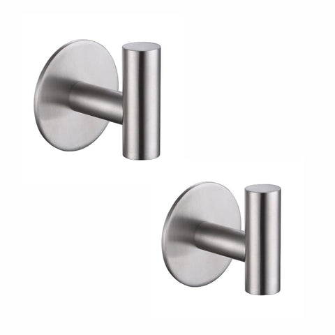Zuvky self-adhesive hook on wall with stainless steel finish for quick towel hanging