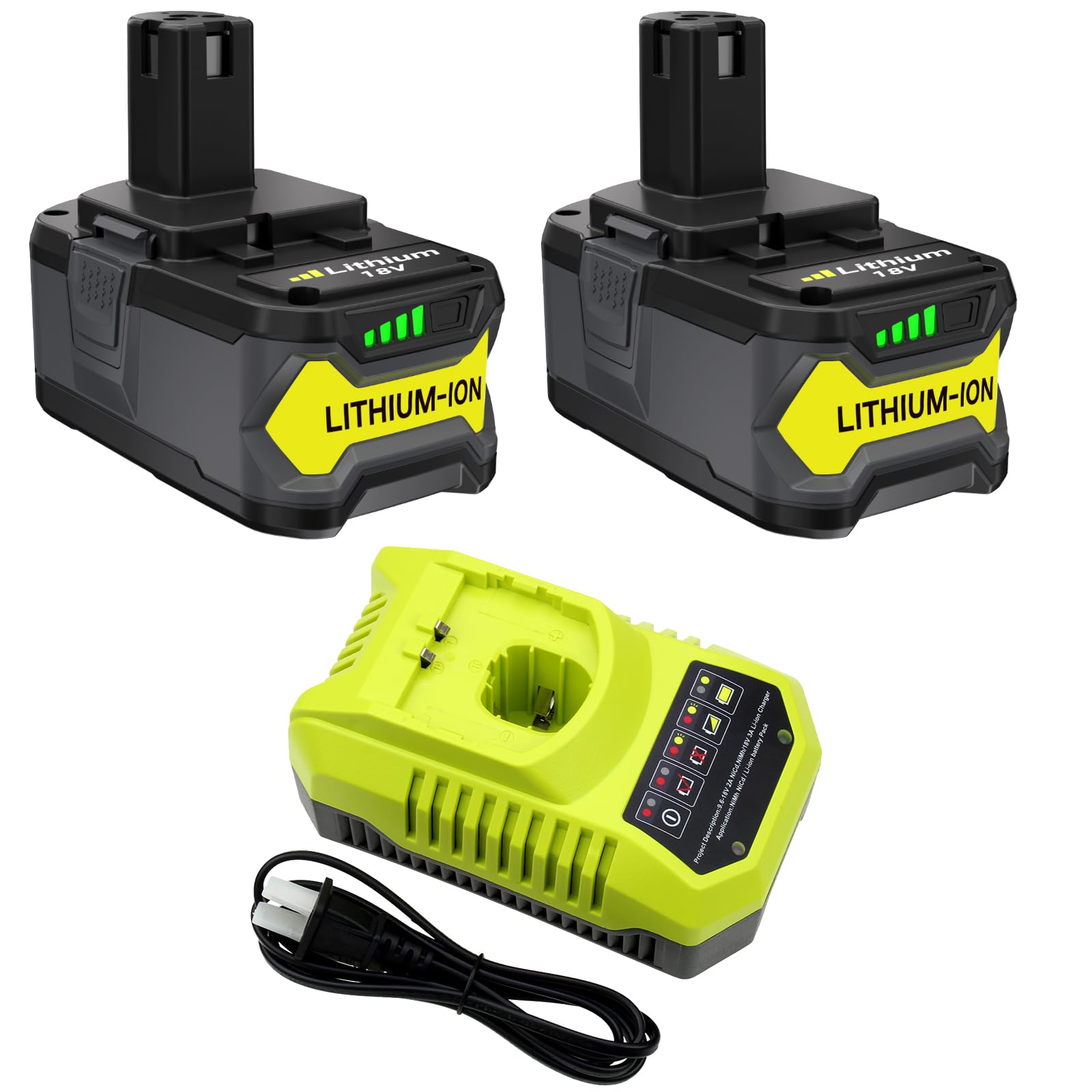 Zuyitoku 18V 8000mAh battery for longer runtimes with Ryobi tools.