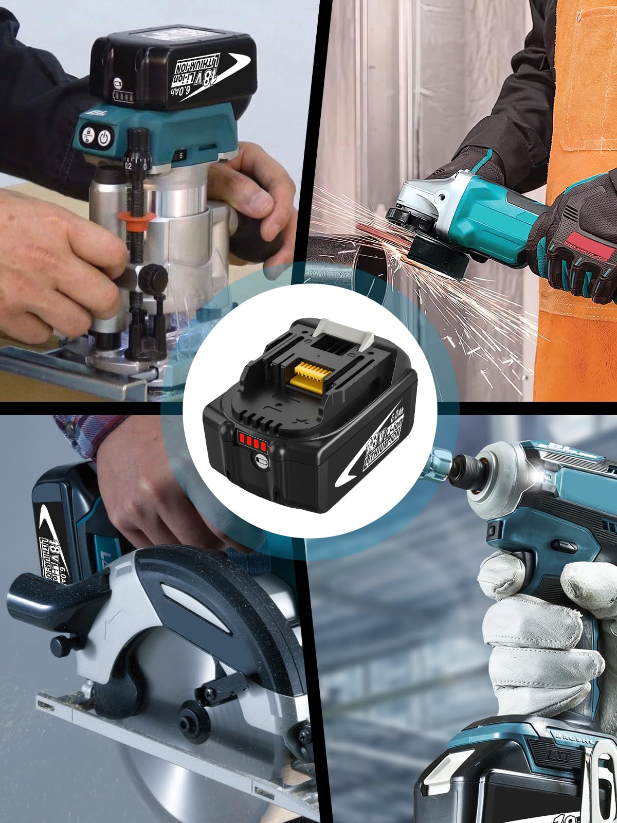 Zuyitoku on-site usage example shows tool battery during a long day’s work.