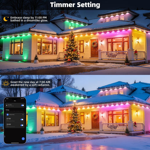 ZVNCX music-synced light show pulsing with a playlist.