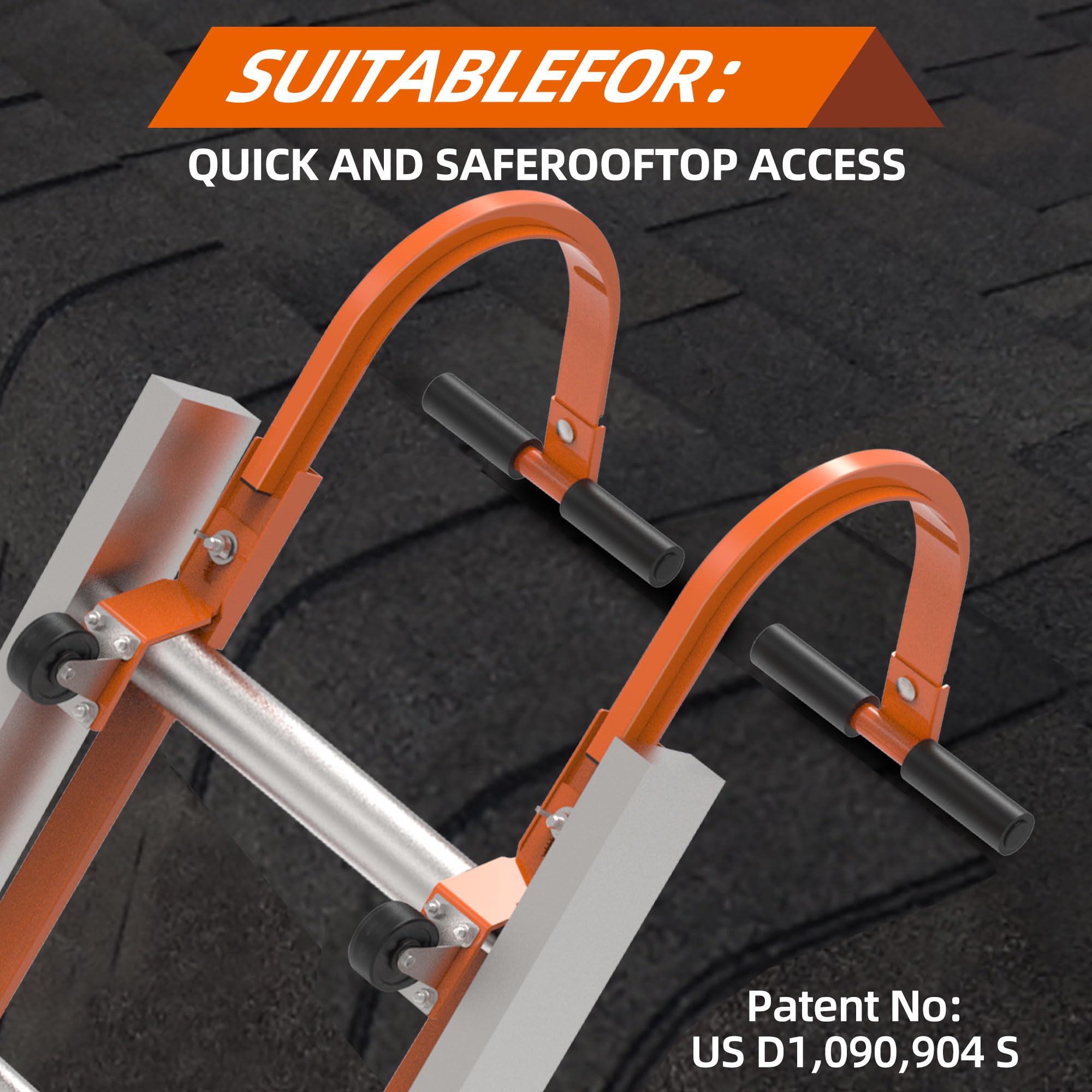 ZWanPing heavy-duty ladder stabilizer keeping ladders steady on slopes
