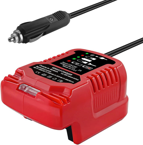 ZWDXRB Milwaukee car charger front view showing compact on-the-go design