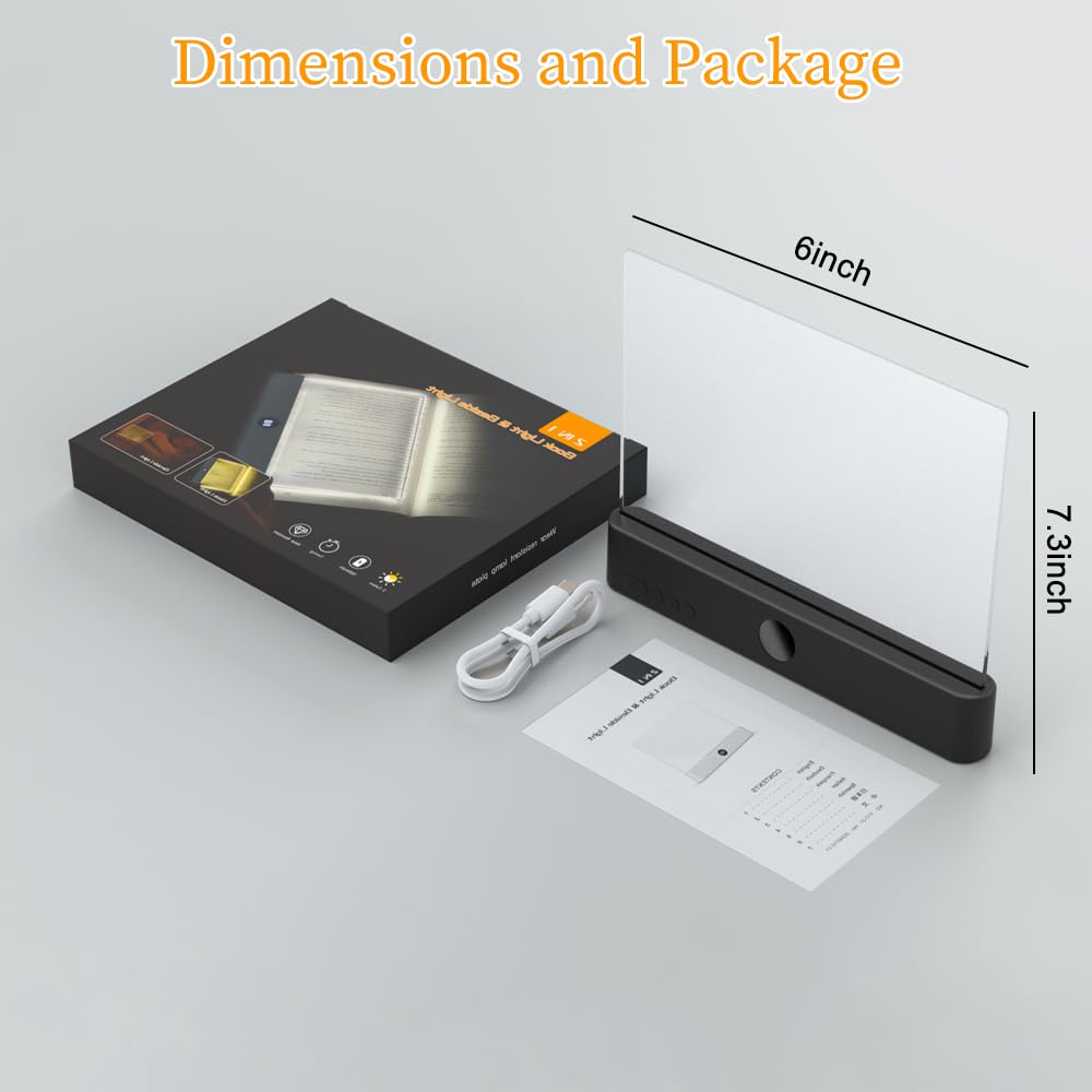 ZWJFDCBD Book Light flat panel gift-ready packaging for a thoughtful present