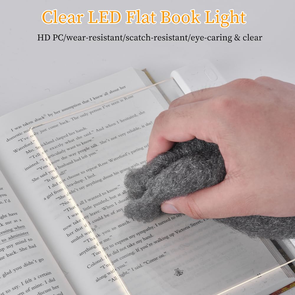 ZWJFDCBD book light features a 1200mAh rechargeable battery for flexible, cord-free use.