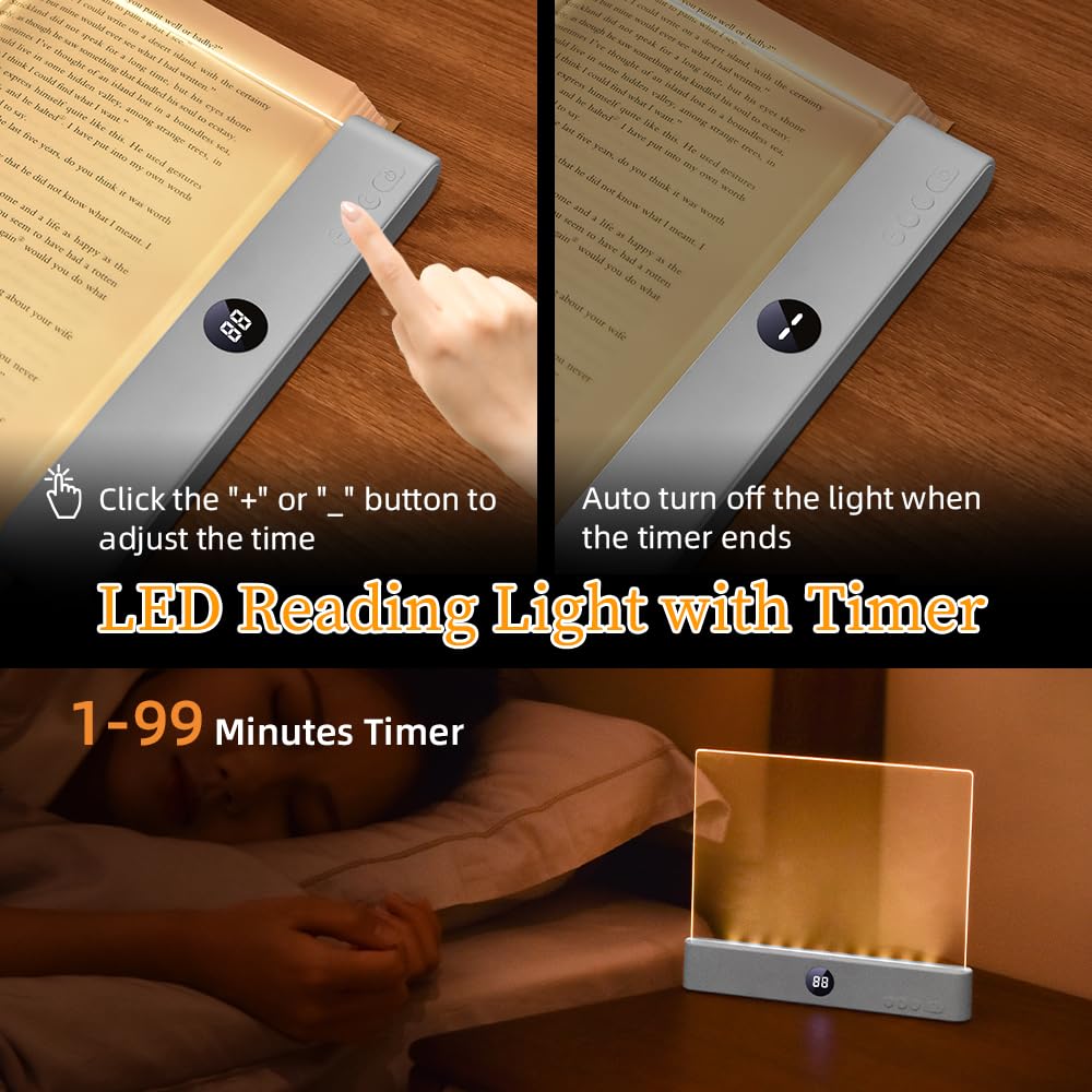 ZWJFDCBD book light offers three color modes for cozy, focused, or neutral reading.