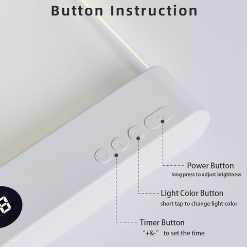 ZWJFDCBD LED display shows timed settings for safe, controlled reading sessions.