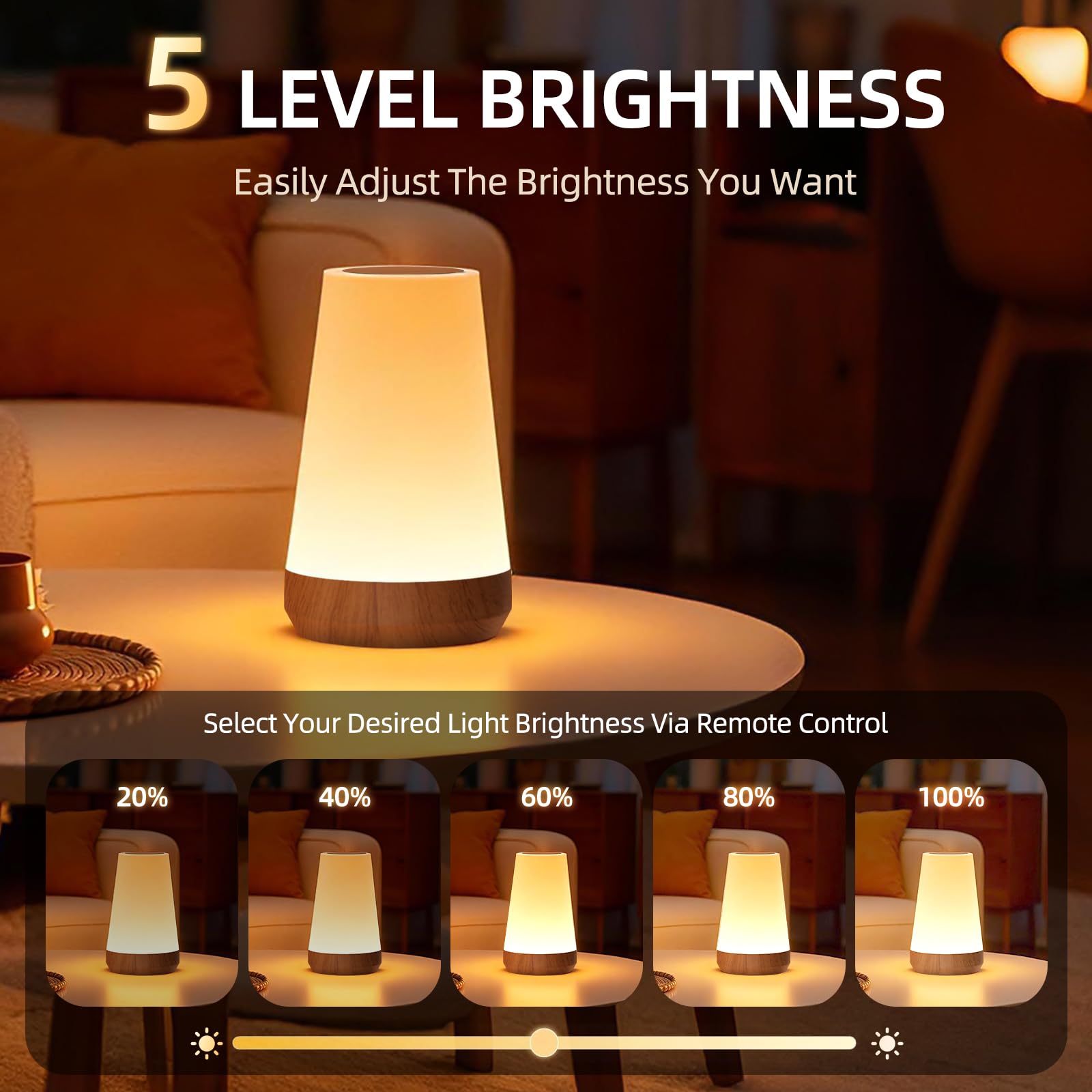 ZWOTNDT night light offers 13 colors to suit any mood or scene.