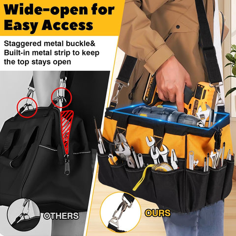 ZWZIOO bag fits in trucks and cars for mobile work and repairs