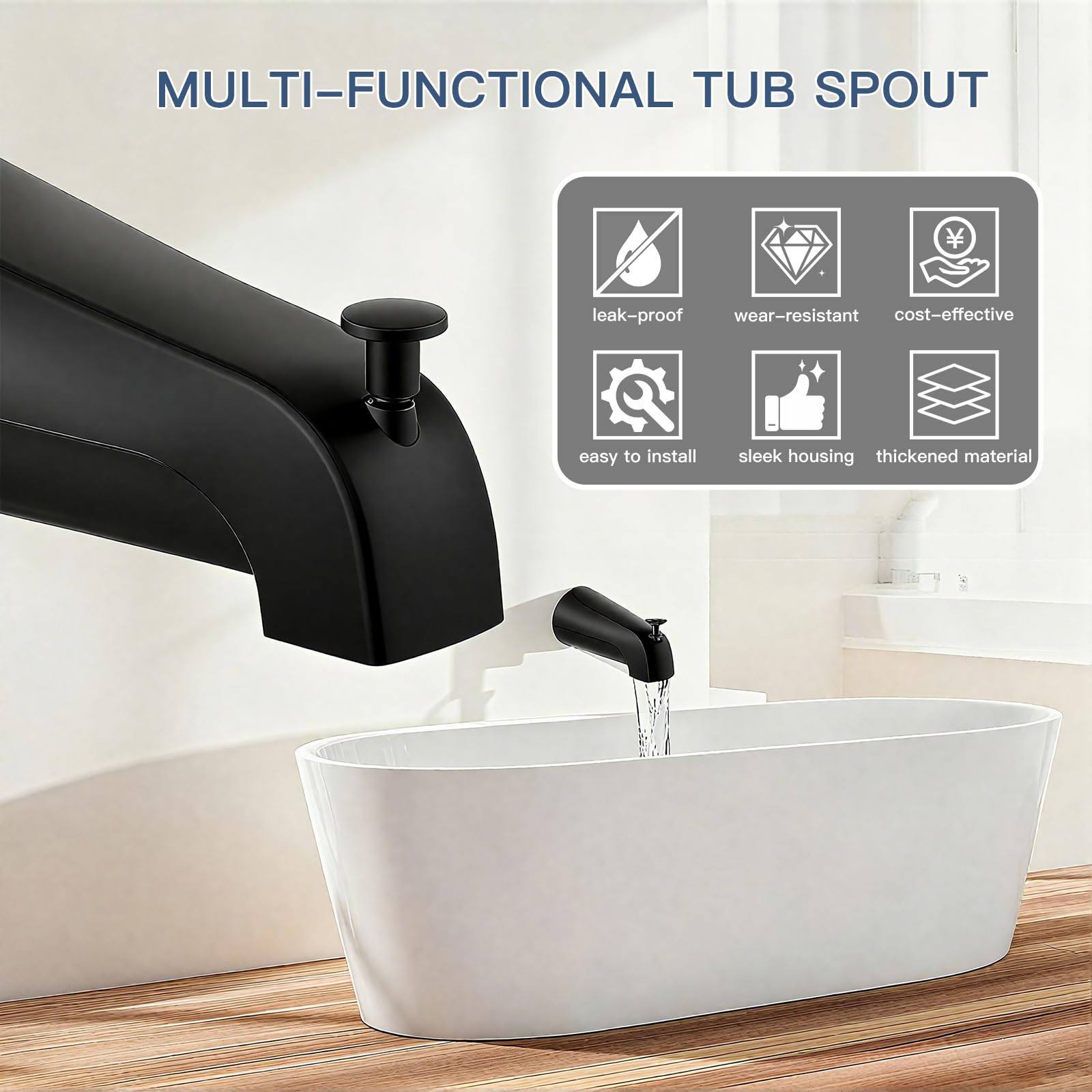 ZXFENG corrosion-resistant design stands up to humid bathroom conditions