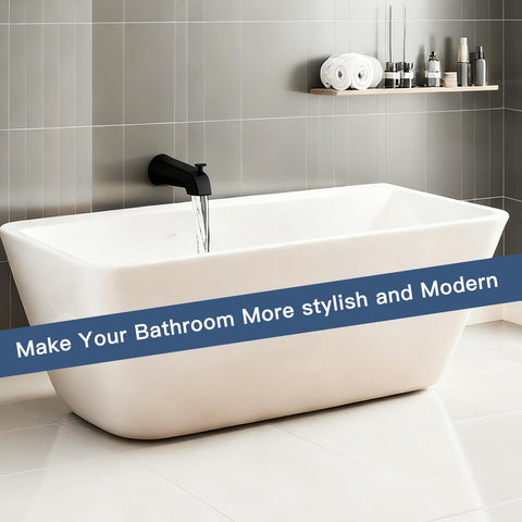 ZXFENG matte black finish complements modern bathroom décor