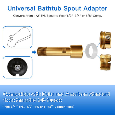 ZXFENG universal thread compatibility fits multiple pipe types