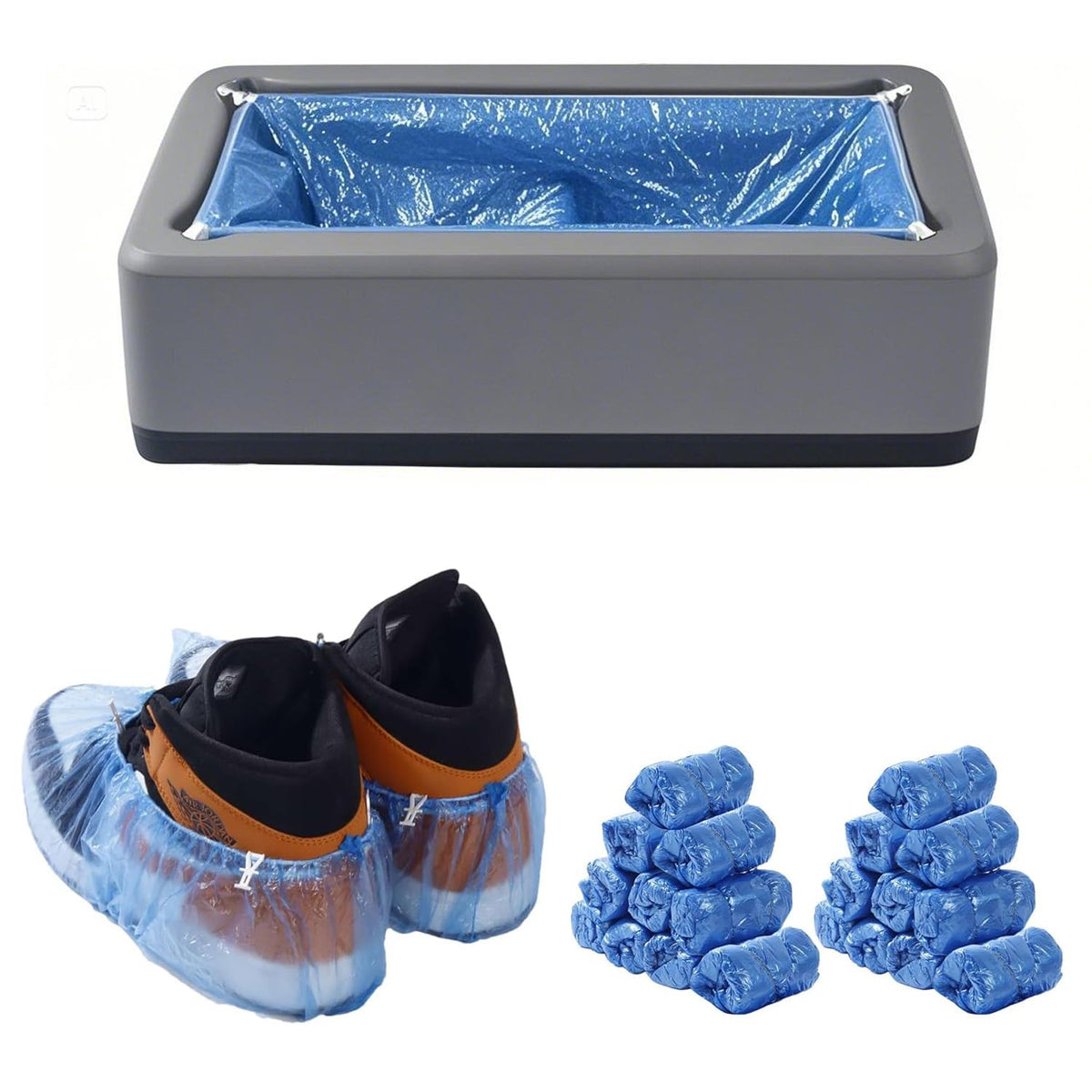 ZXFUTURE automatic shoe dispenser with non-slip base for safer entry.