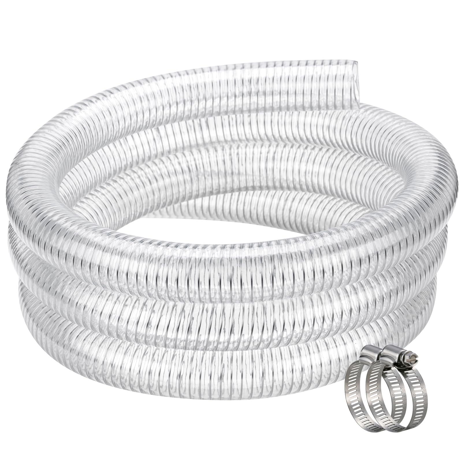 ZY-hosetube clear PVC spiral hose, visible flow for easy monitoring.