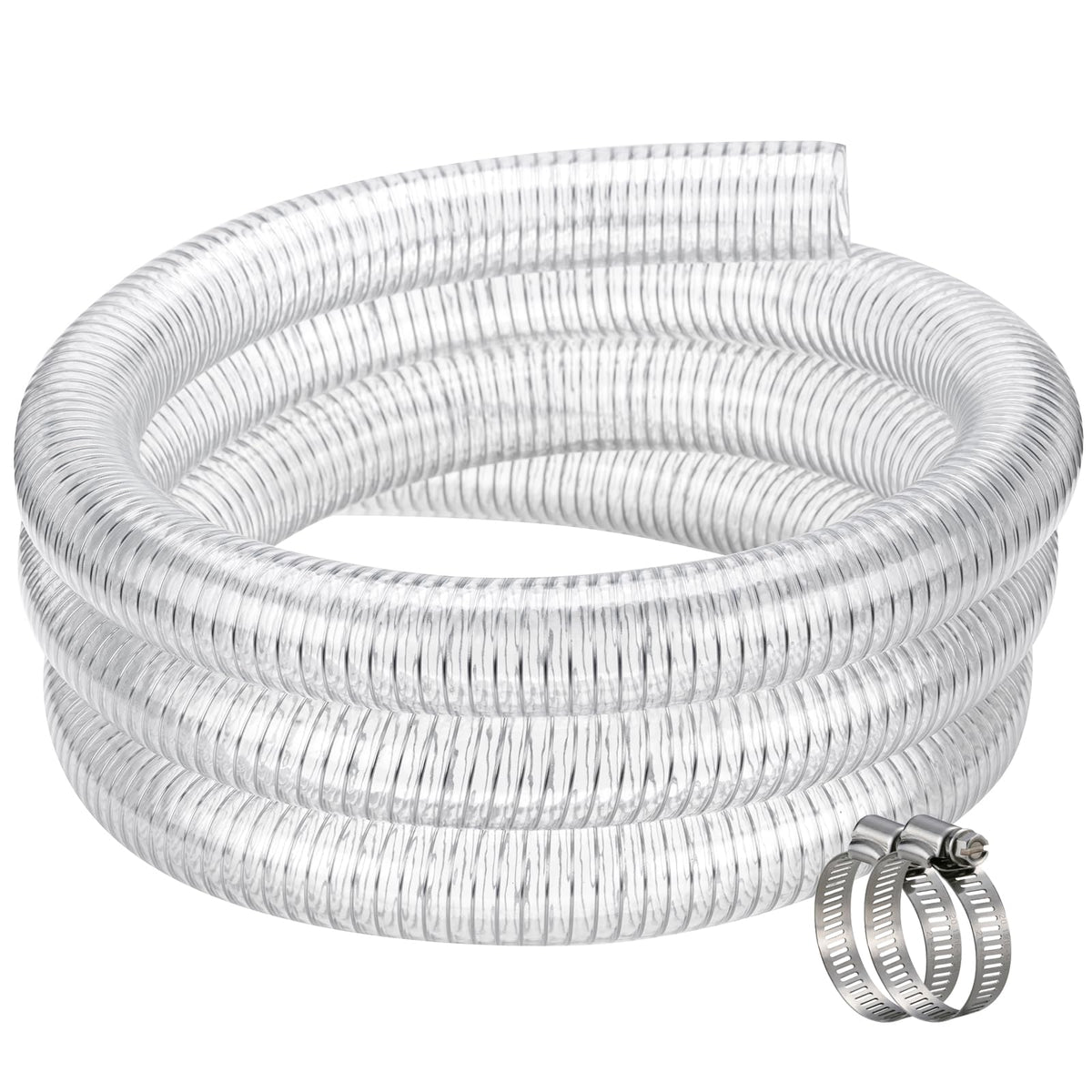 ZY-hosetube clear PVC spiral hose, visible flow for easy monitoring.