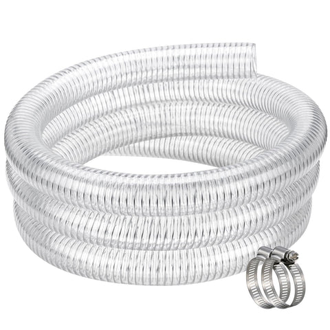 ZY-hosetube clear PVC spiral hose, visible flow for easy monitoring.