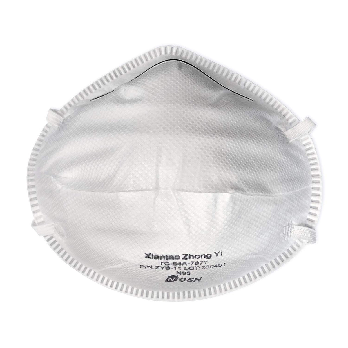 ZYB 11 N95 mask pack white, convenient 20-pack for daily use and disposal.