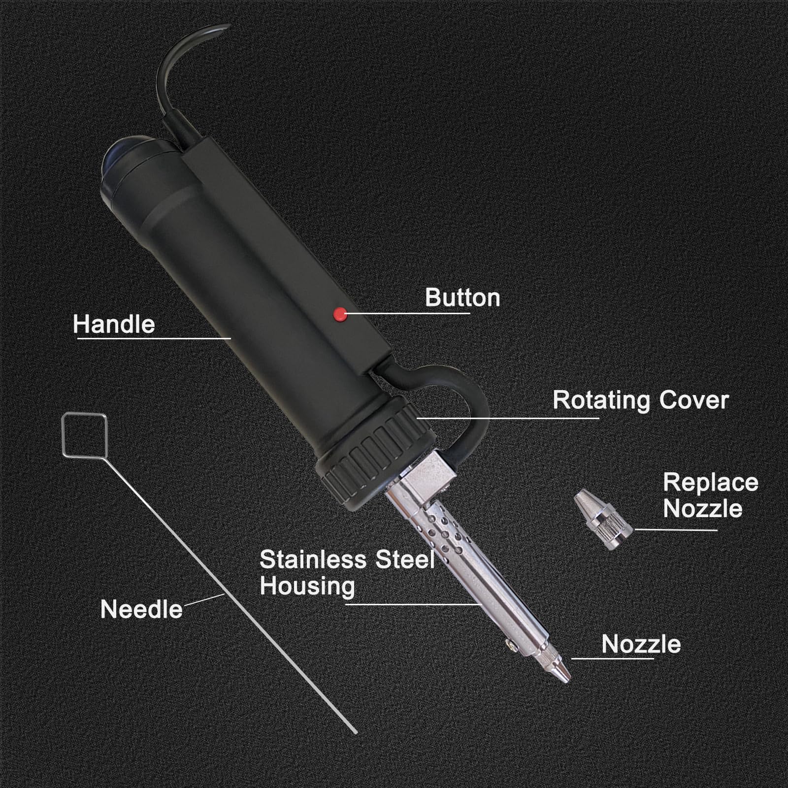 zycllycx cleaning cap and needle aid quick debris removal after use