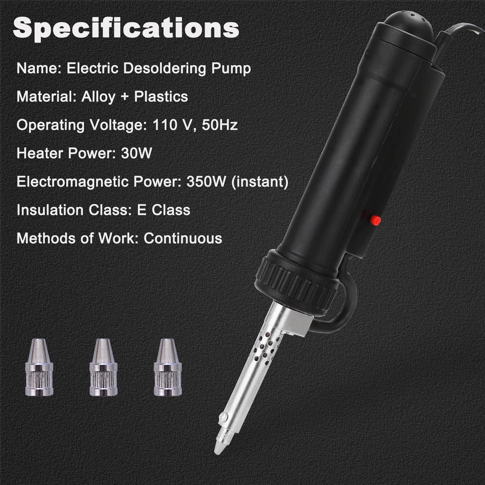 zycllycx desoldering pump with nozzles demonstrates customizable contact for various joints