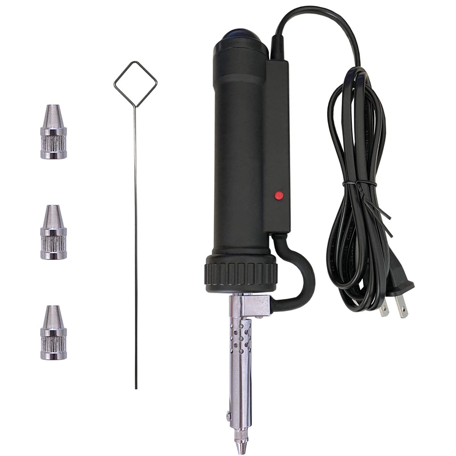 zycllycx electric solder sucker front view highlighting strong, precise suction