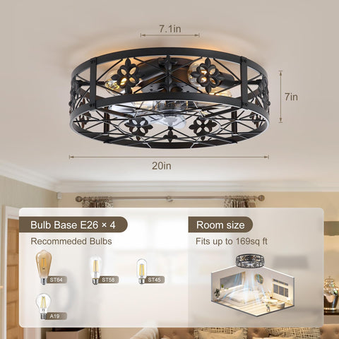 ZYD 30-degree blades optimize air circulation in small spaces.