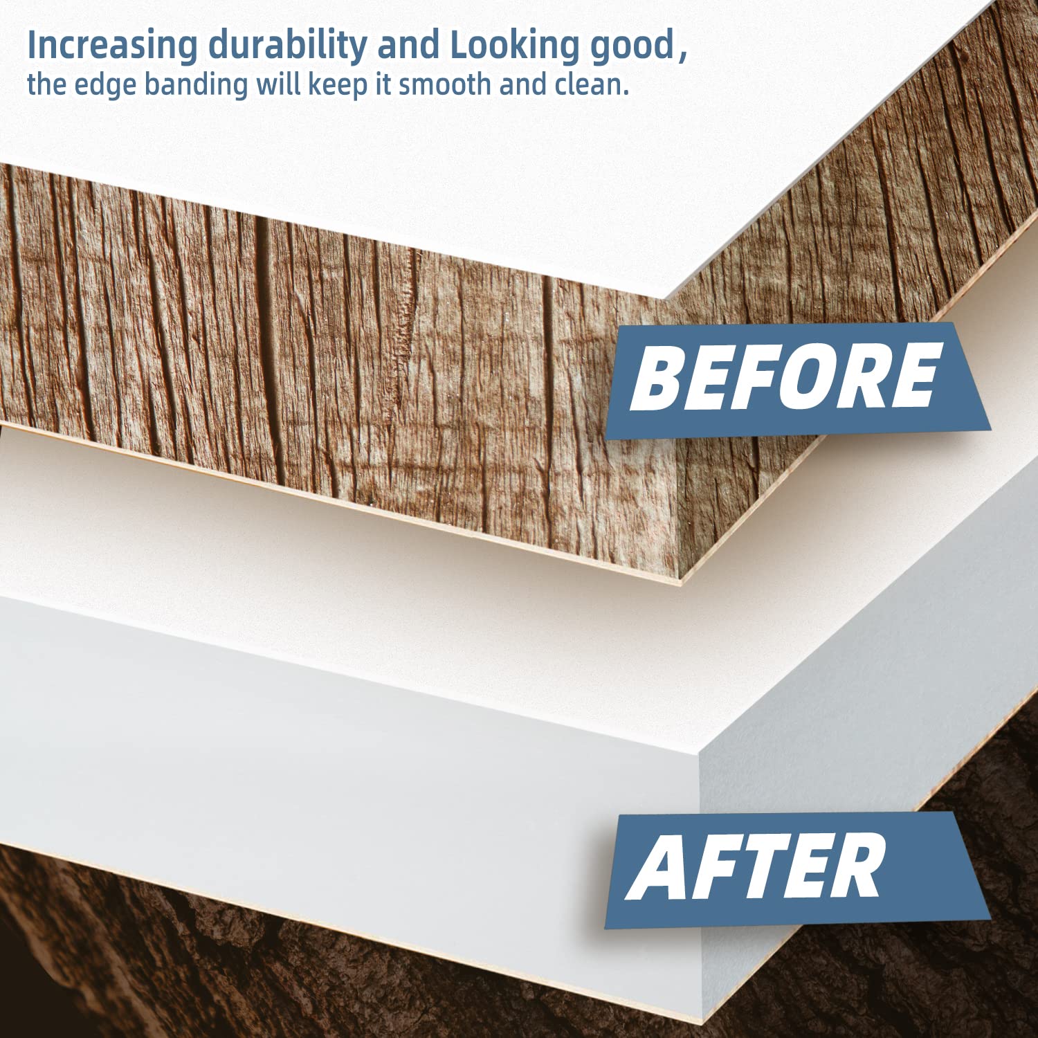 ZYJT real wood veneer edge banding applied to furniture for durable finish