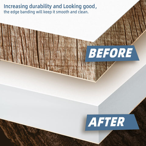 ZYJT real wood veneer edge banding applied to furniture for durable finish