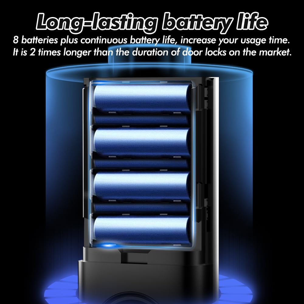 Long battery life emphasis, up to 10 months between changes.