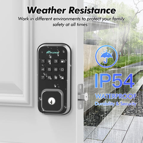 US standard lock body fitted to typical 35-50 mm doors.