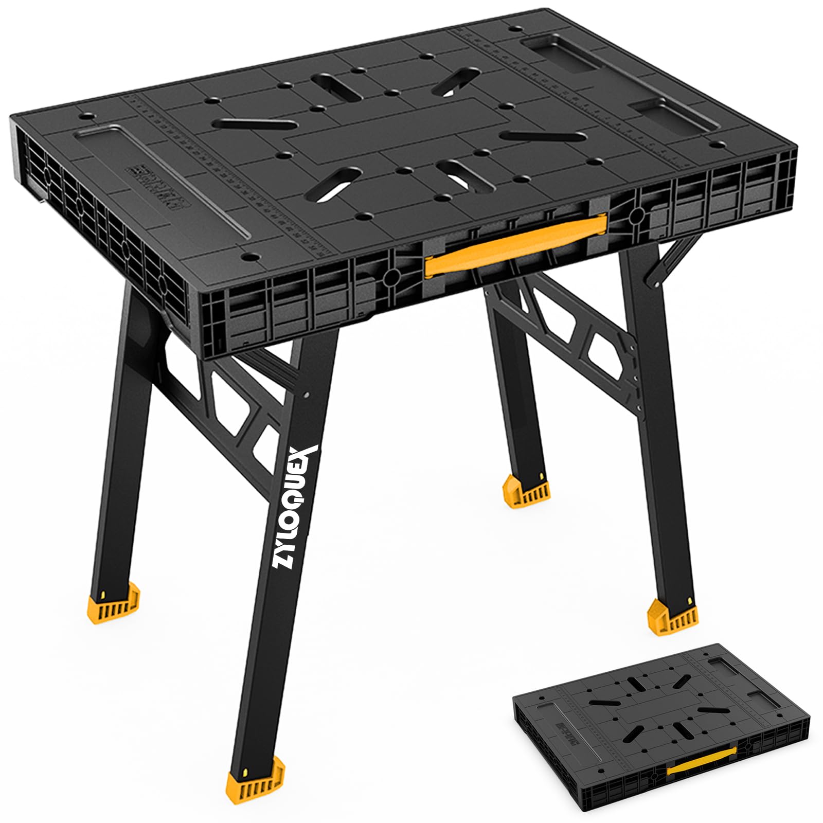 ZYLOQUEX foldable work bench extended for versatile projects