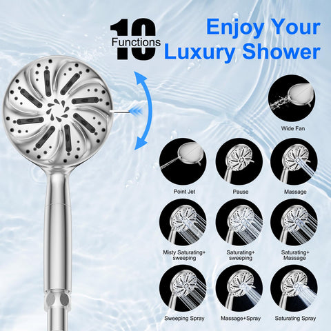 Zyora filter layers close-up showing chlorine-reducing media for gentler showers