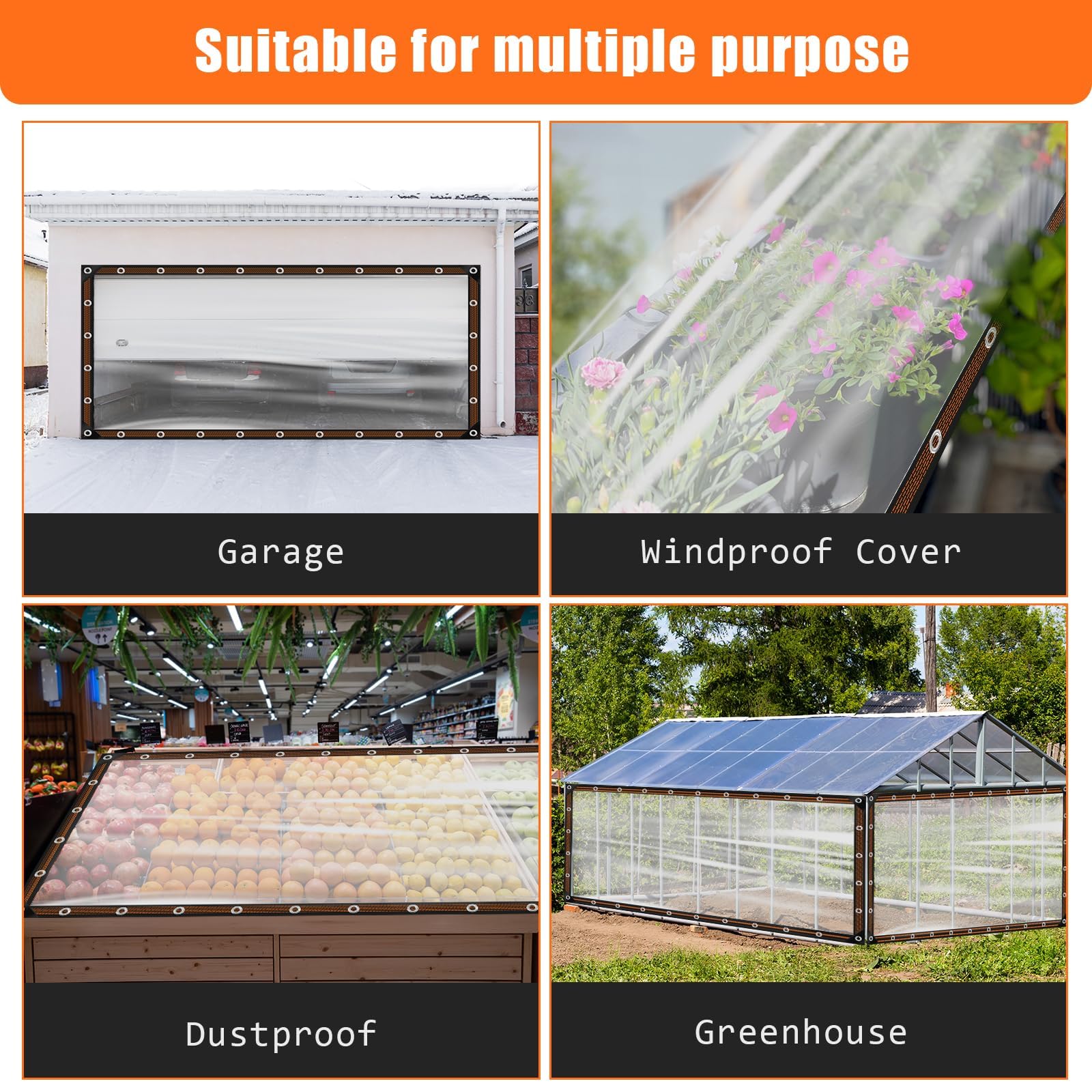 ZYP heavy duty tarp installs quickly over hen houses or carports
