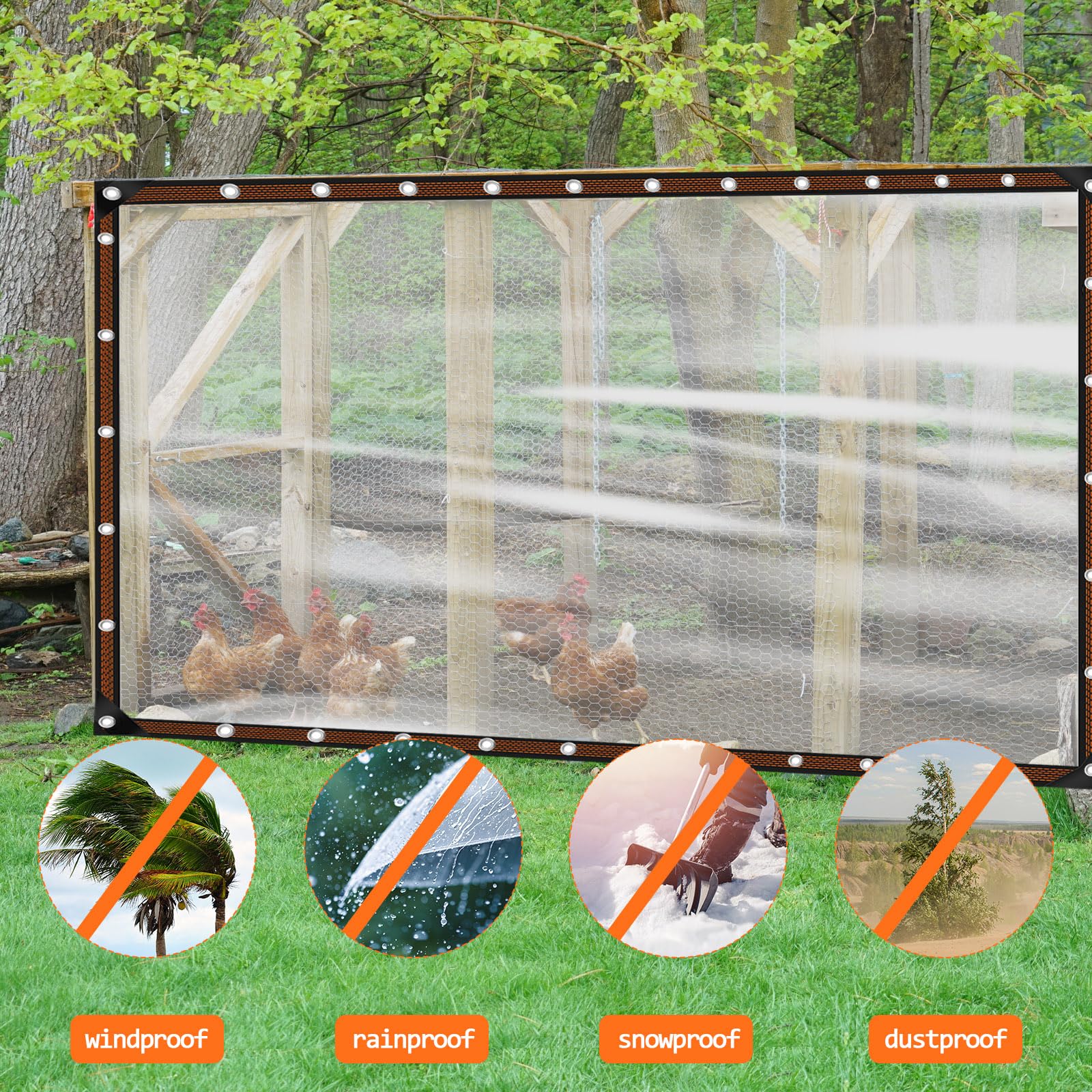 ZYP heavy-duty PE tarp for outdoor use