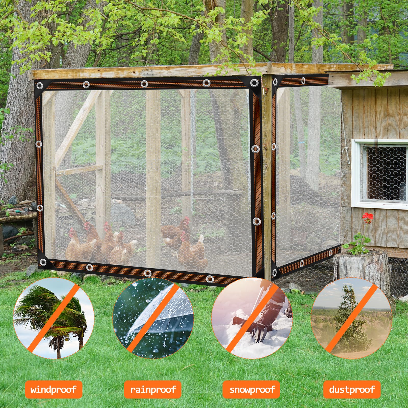 ZYP foldable tarp stores compactly when not in use and is easy to deploy.