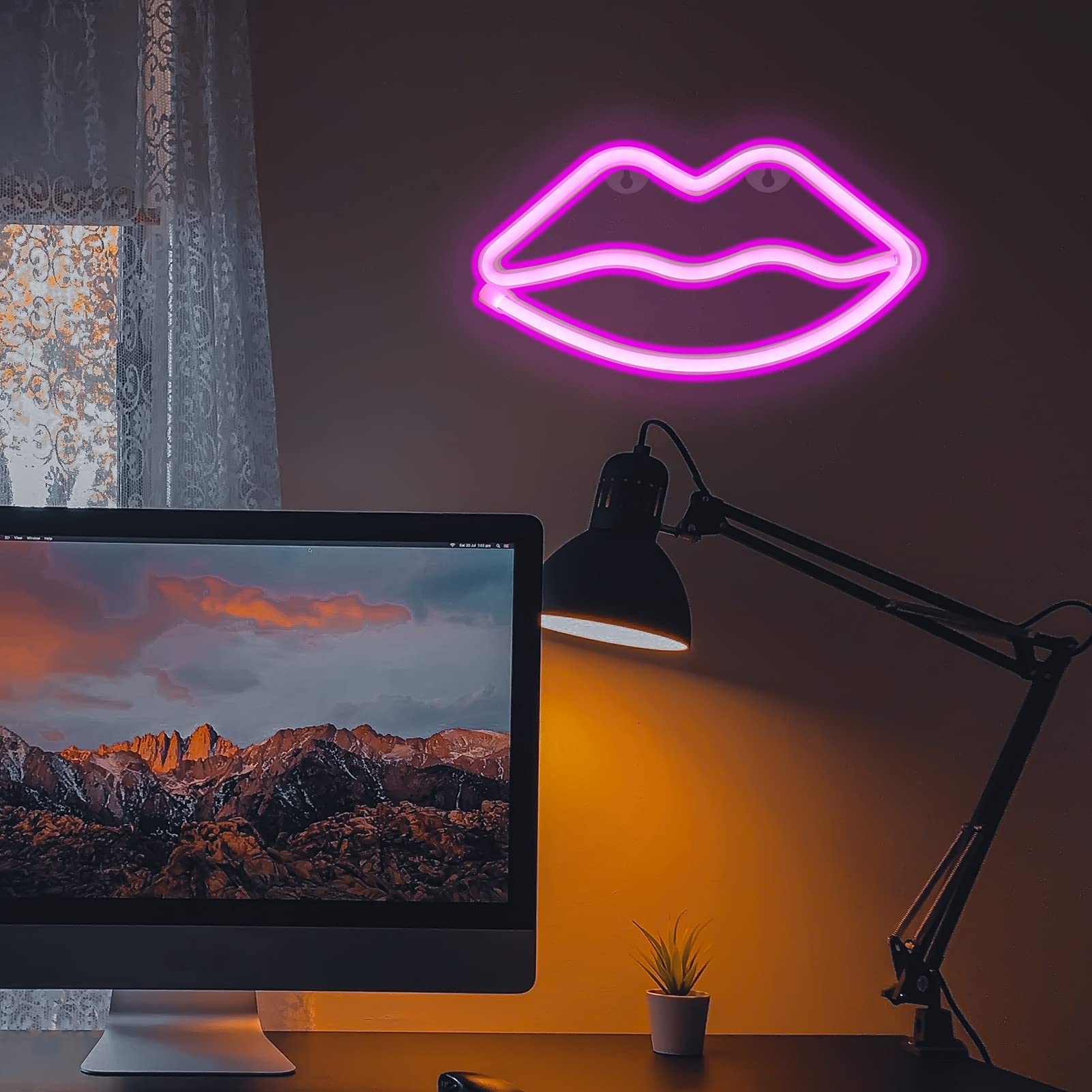 ZYP Neon Night Sign Blue Cloud creates calm lighting in rooms