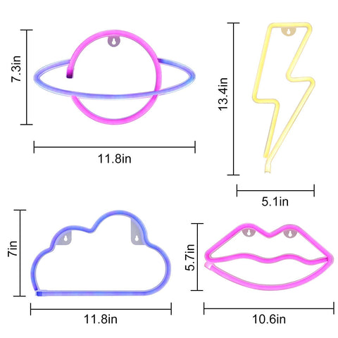 ZYP Neon Night Sign Pink Planet brings playful color to living spaces