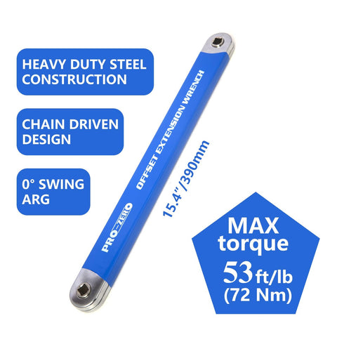 ZYPDGZFZ offset wrench with 0 degree arc eases access in tight spaces