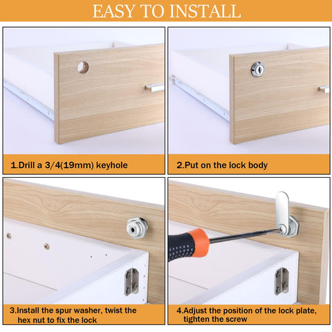 Zzbety 58 cam lock toolbox keyed alike keeps tools safe