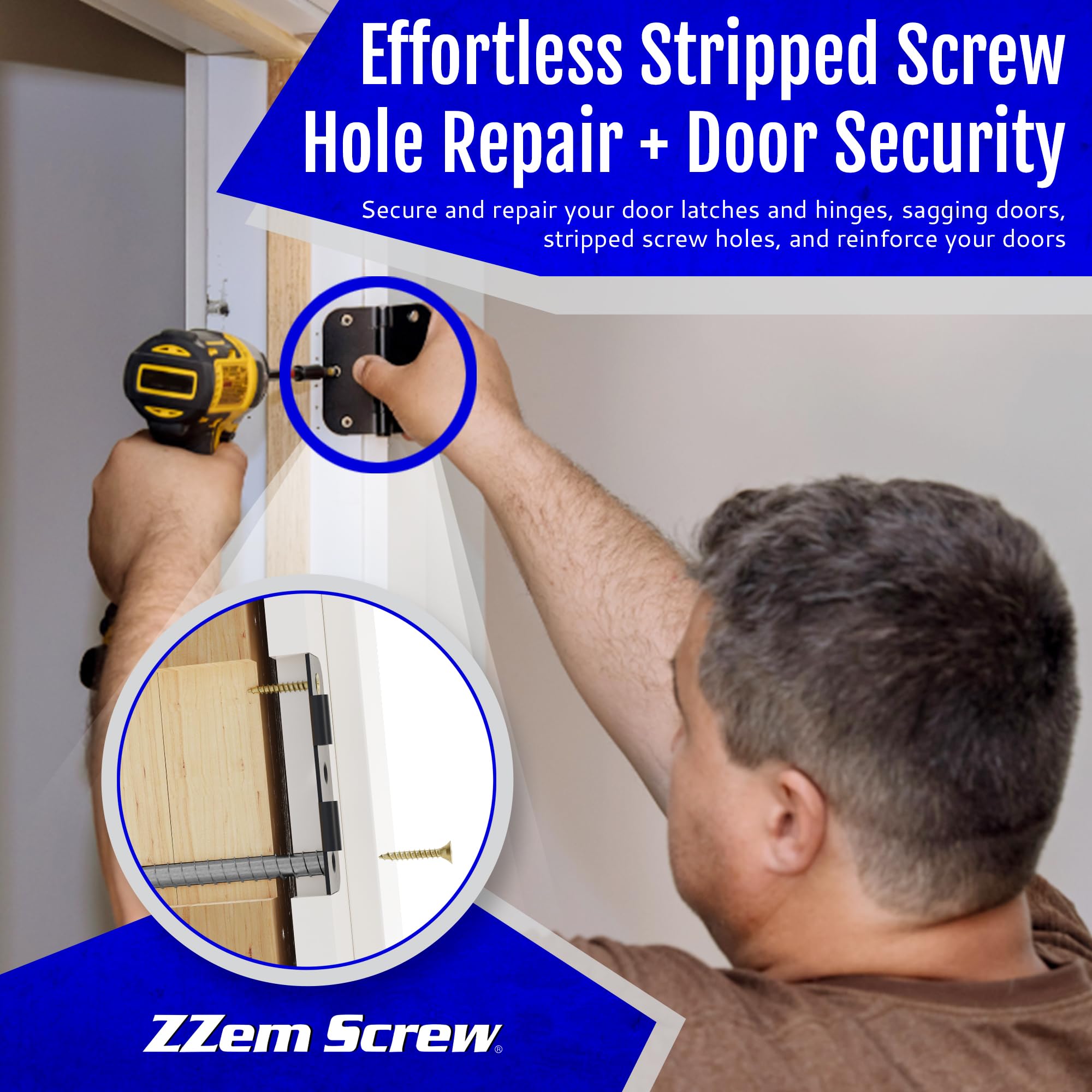 ZZEM SCREW drill bit and driver bits enable quick, precise repairs.