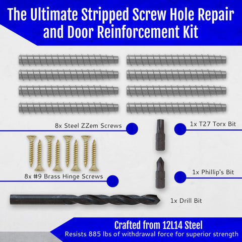 ZZEM SCREW sturdy hardware for long-lasting hinge support.